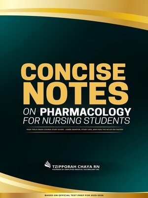 cover image of Concise Notes on Pharmacology for Nursing Students